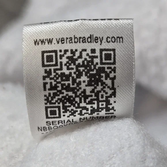 Vera Bradley Teddy Fleece Sweater Womens L White Quarter‎ Zip Plaid Quilted Top - Picture 9 of 12